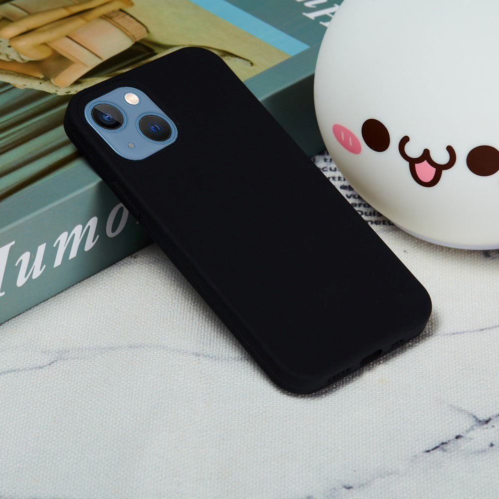iPhone 15 Liquid Silikone Cover - Sort