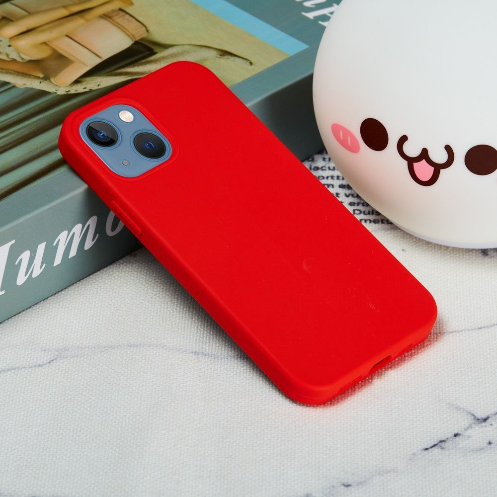 iPhone 15 Liquid Silikone Cover - Rød