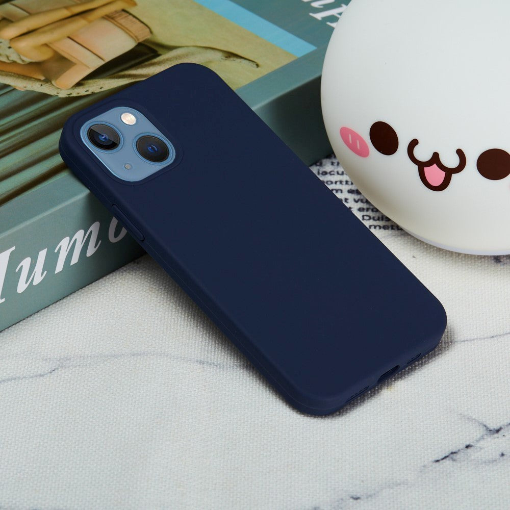 iPhone 15 Liquid Silikone Cover - Midnatsblå