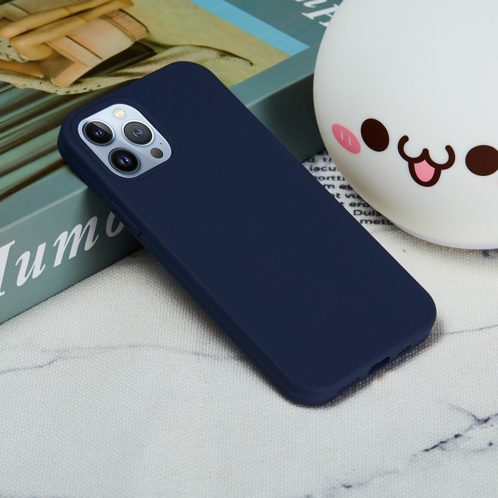 iPhone 15 Pro Max Liquid Silikone Cover - Mørkeblå