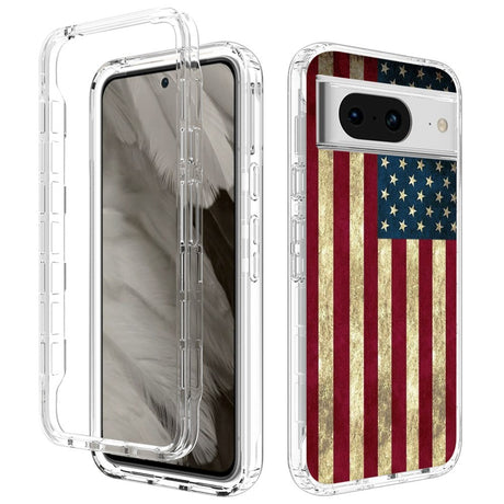 Google Pixel 8 2-i-1 Hybrid Plastik Cover - USA