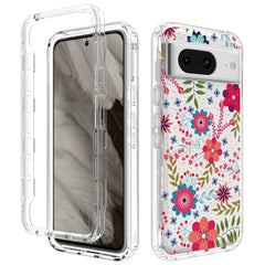 Google Pixel 8 2-i-1 Hybrid Plastik Cover - Blomster & Blade