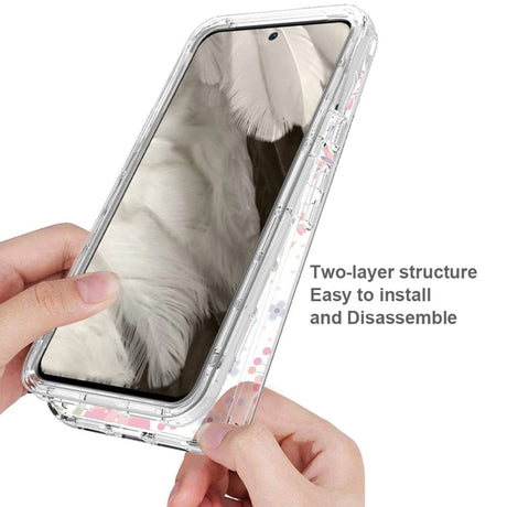 Google Pixel 8 2-i-1 Hybrid Plastik Cover - Blomster & Blade
