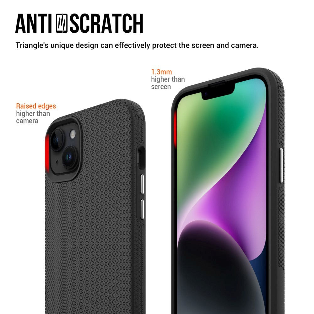 iPhone 15 Plastik Håndværker Cover - Sort