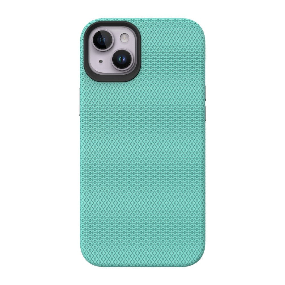 iPhone 15 Plastik Håndværker Cover - Turkis