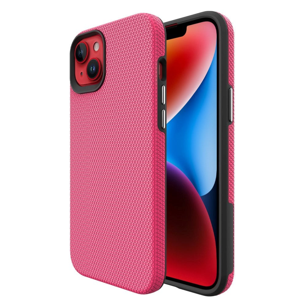 iPhone 15 Plastik Håndværker Cover - Pink