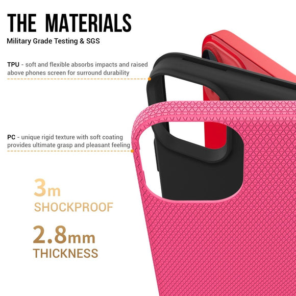 iPhone 15 Plastik Håndværker Cover - Pink