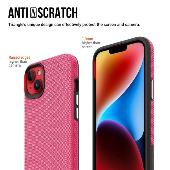 iPhone 15 Plastik Håndværker Cover - Pink