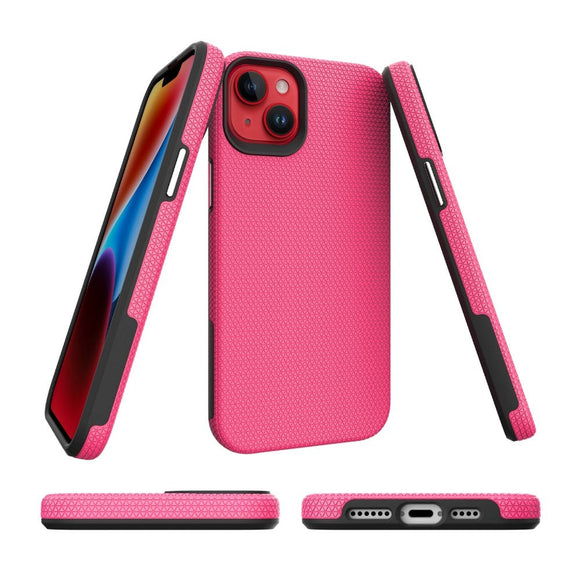iPhone 15 Plastik Håndværker Cover - Pink
