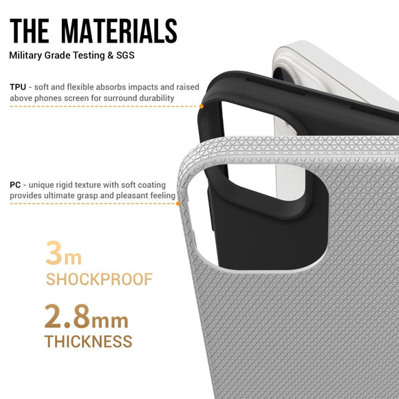 iPhone 15 Plastik Håndværker Cover - Sølv