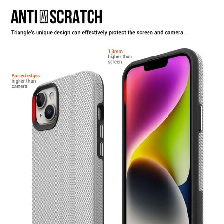 iPhone 15 Plastik Håndværker Cover - Sølv