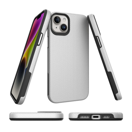 iPhone 15 Plastik Håndværker Cover - Sølv