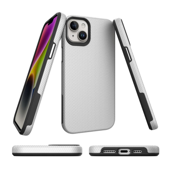 iPhone 15 Plastik Håndværker Cover - Sølv