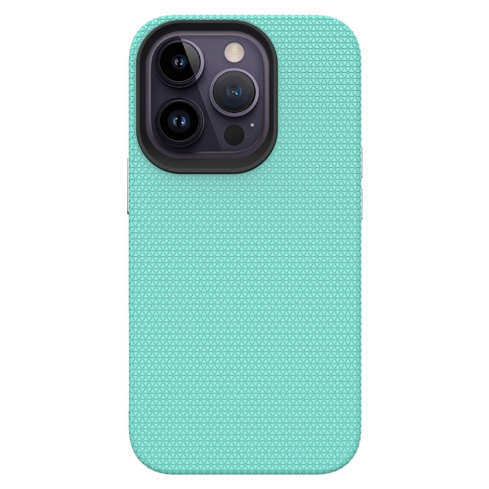 iPhone 15 Pro Plastik Håndværker Cover - Turkis