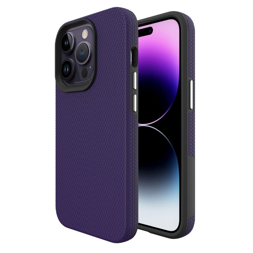 iPhone 15 Pro Plastik Håndværker Cover - Lilla