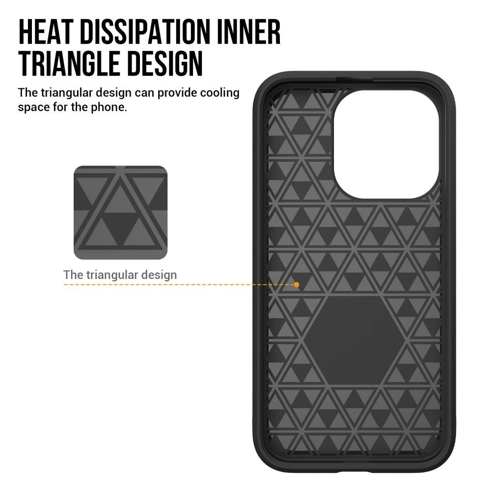 iPhone 15 Pro Plastik Håndværker Cover - Lilla