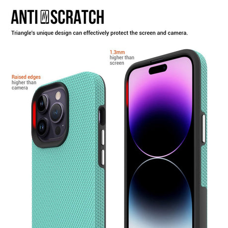 iPhone 15 Pro Max Plastik Håndværker Cover - Turkis