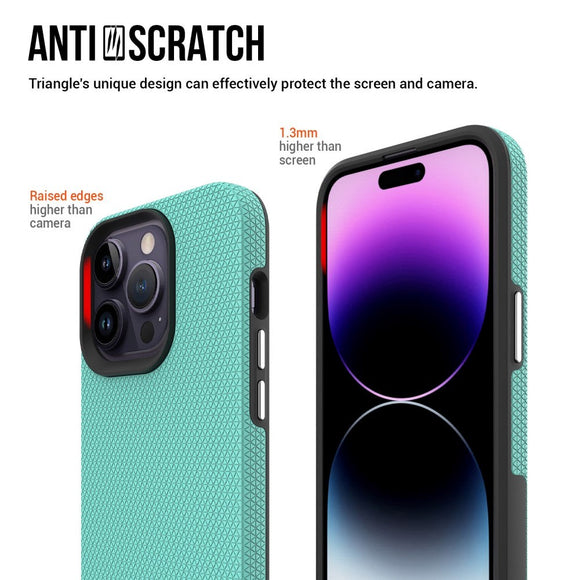 iPhone 15 Pro Max Plastik Håndværker Cover - Turkis