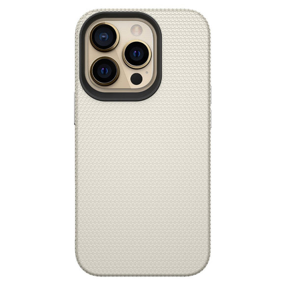 iPhone 15 Pro Max Plastik Håndværker Cover - Champagne Guld