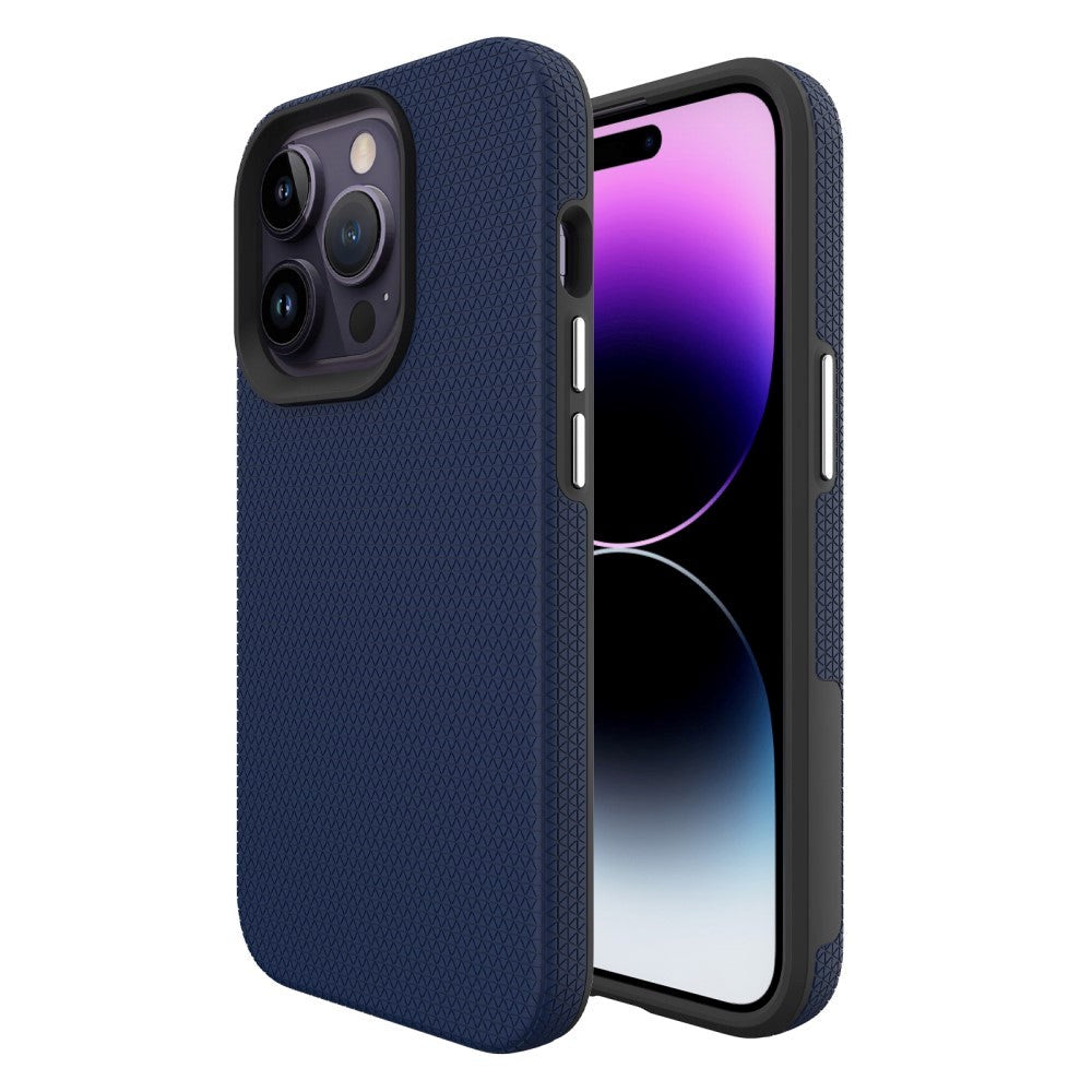 iPhone 15 Pro Max Plastik Håndværker Cover - Mørkeblå