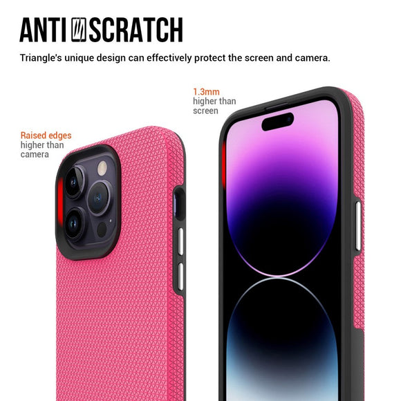 iPhone 15 Pro Max Plastik Håndværker Cover - Pink