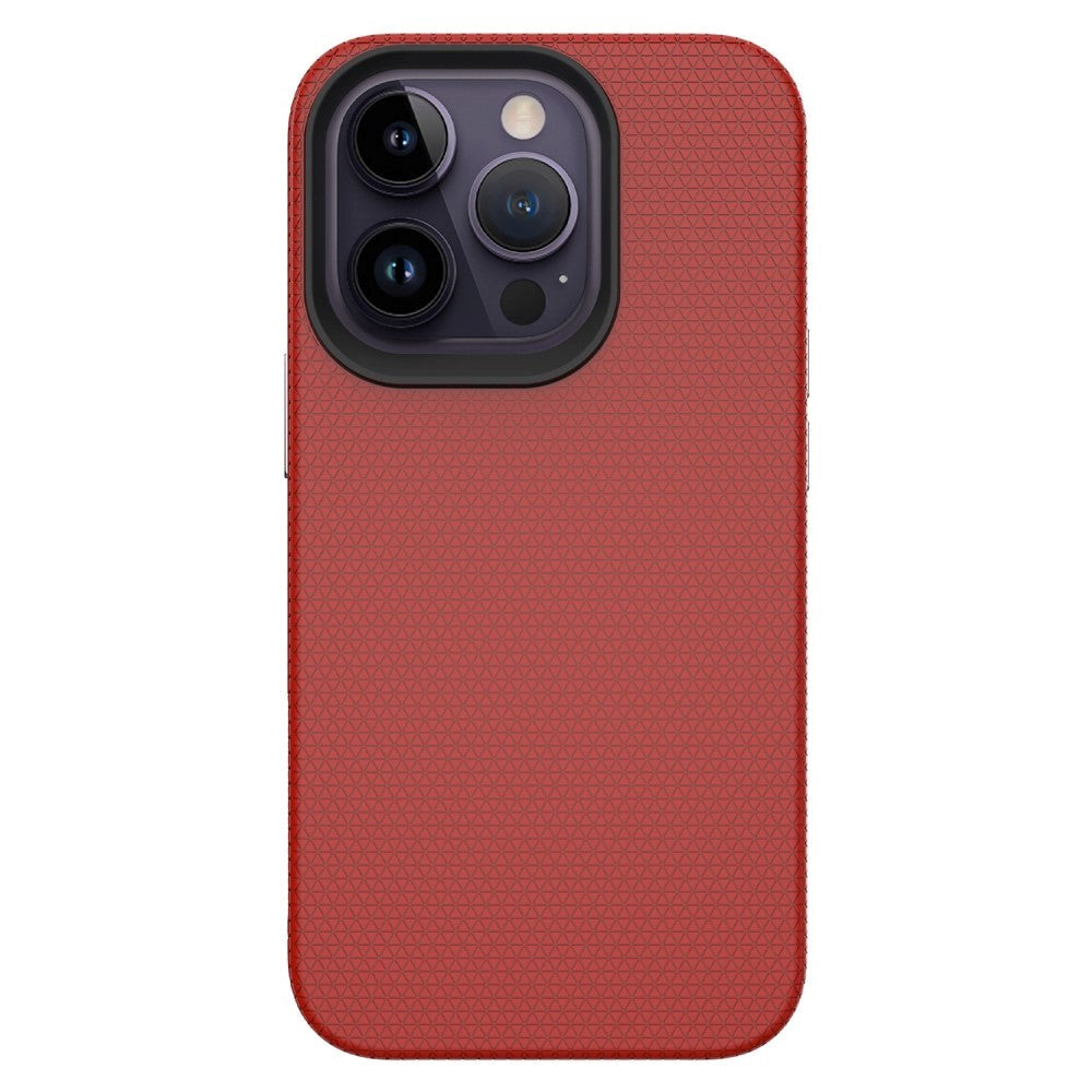 iPhone 15 Pro Max Plastik Håndværker Cover - Rød