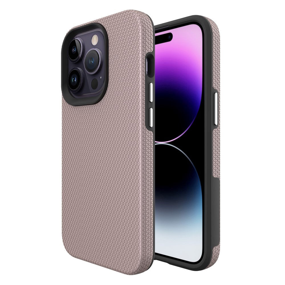 iPhone 15 Pro Max Plastik Håndværker Cover - Rose Gold
