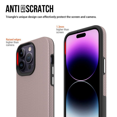 iPhone 15 Pro Max Plastik Håndværker Cover - Rose Gold