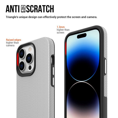 iPhone 15 Pro Max Plastik Håndværker Cover - Sølv