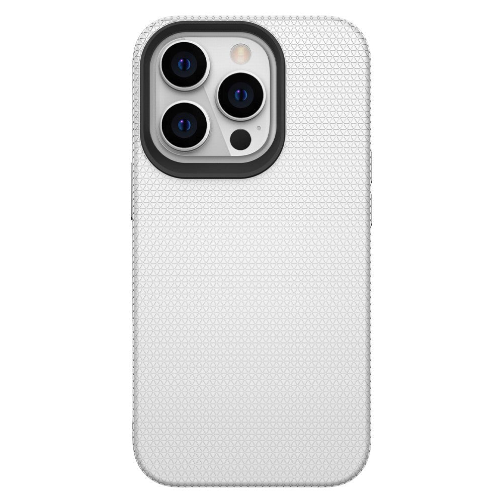 iPhone 15 Pro Max Plastik Håndværker Cover - Sølv