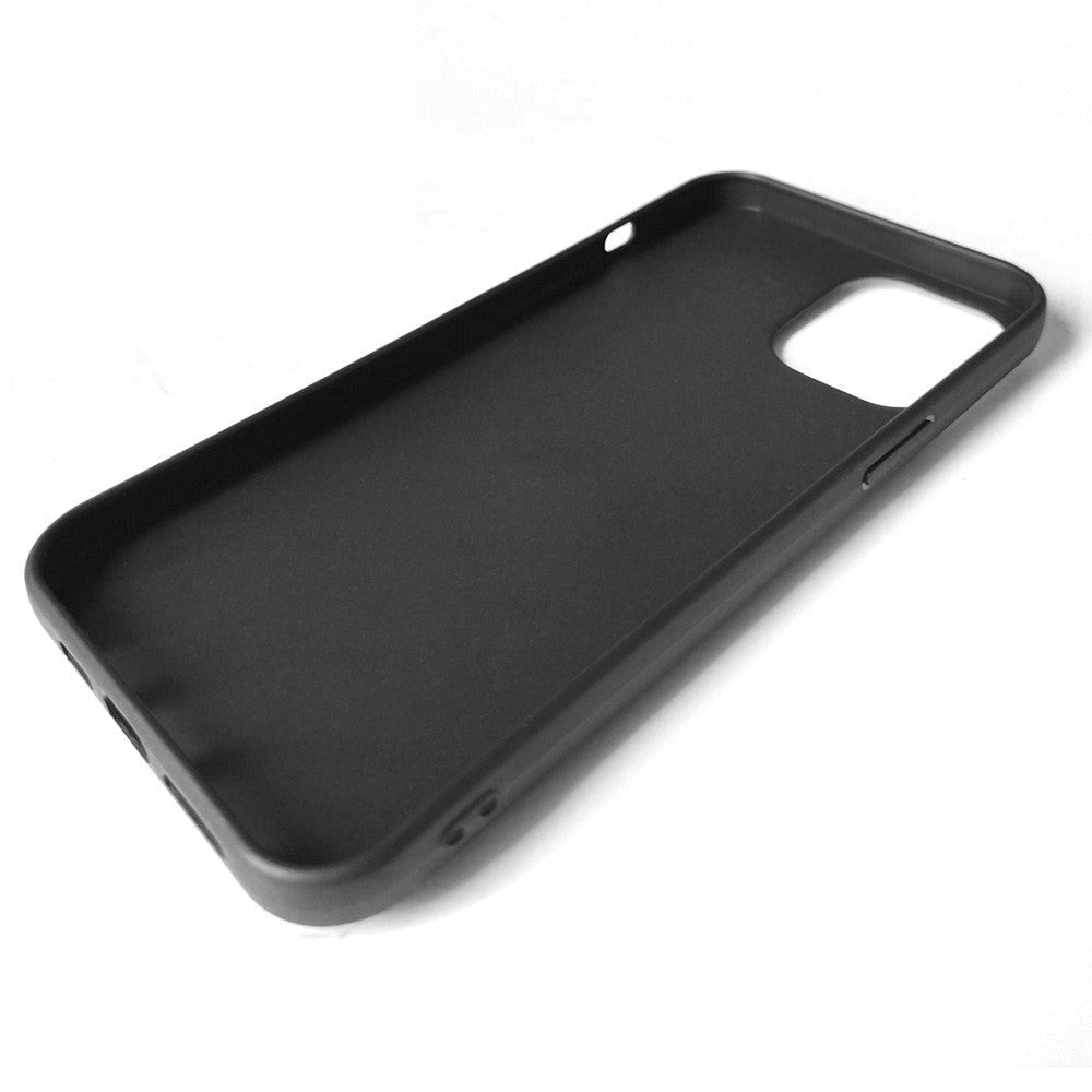 iPhone 15 Pro Max Fleksibelt Plastik Cover m. Ring Kickstand - Sort m. Magnetisk Sort Ring