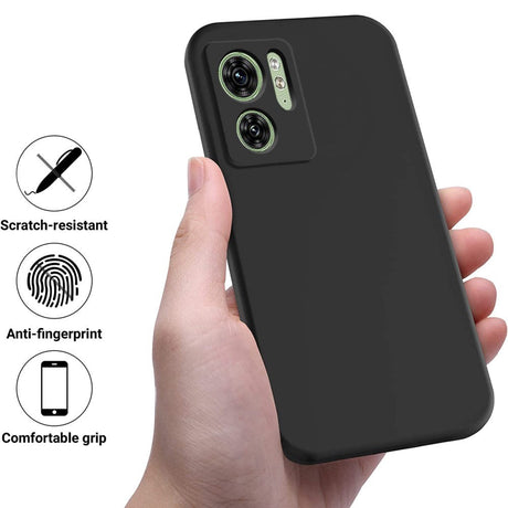 Motorola Edge 40 Liquid Silikone Cover m. Strop - Sort
