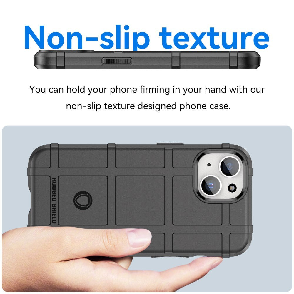 iPhone 15 Rugged Shield Series Håndværker Cover - Sort