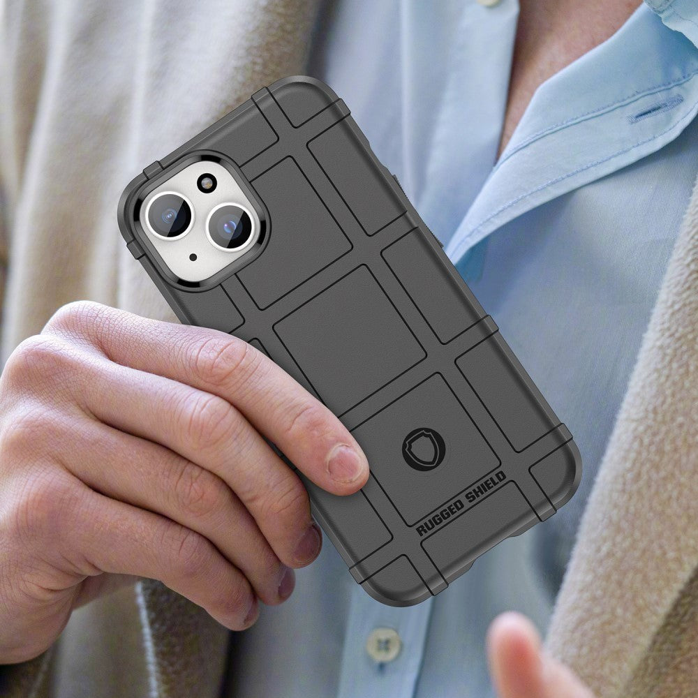 iPhone 15 Rugged Shield Series Håndværker Cover - Sort