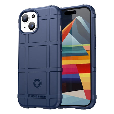 iPhone 15 Rugged Shield Series Håndværker Cover - Blå