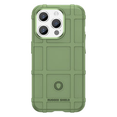 iPhone 15 Pro Rugged Shield Series Håndværker Cover - Grøn