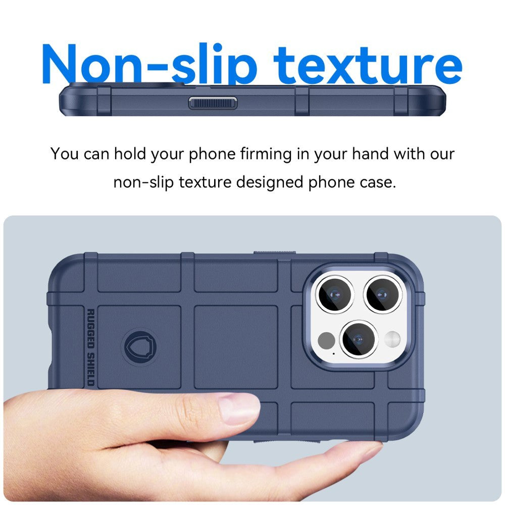 iPhone 15 Pro Max Rugged Shield Series Håndværker Cover - Mørkeblå