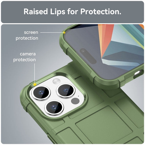 iPhone 15 Pro Max Rugged Shield Series Håndværker Cover - Grøn