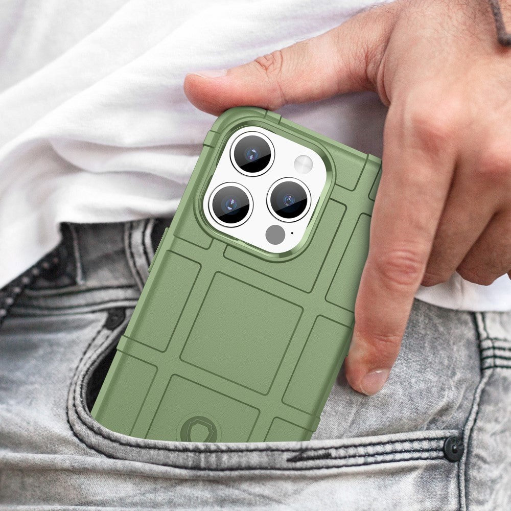 iPhone 15 Pro Max Rugged Shield Series Håndværker Cover - Grøn