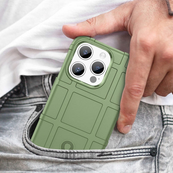 iPhone 15 Pro Max Rugged Shield Series Håndværker Cover - Grøn