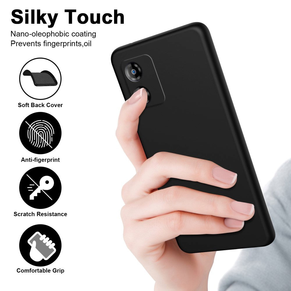 Motorola Moto E13 Liquid Silikone Cover - Lilla