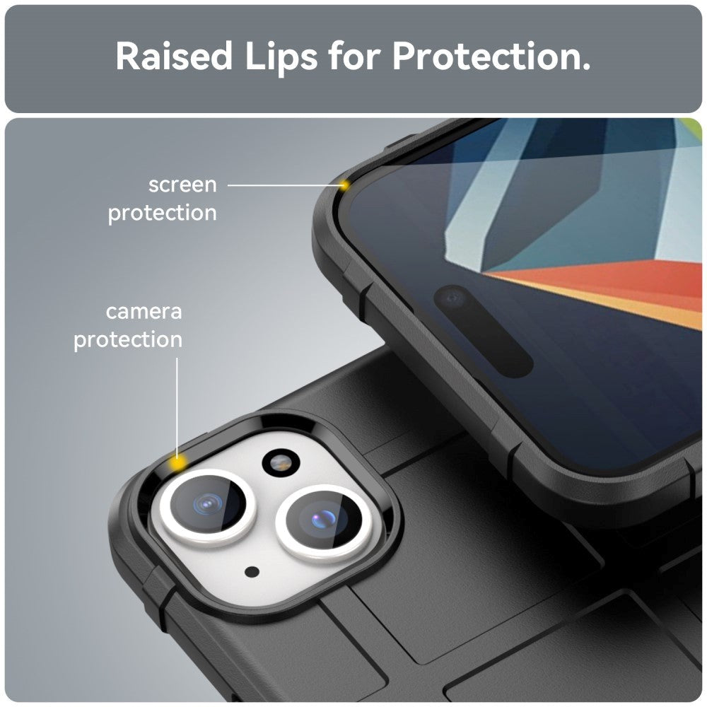 iPhone 15 Plus Rugged Shield Series Håndværker Cover - Sort