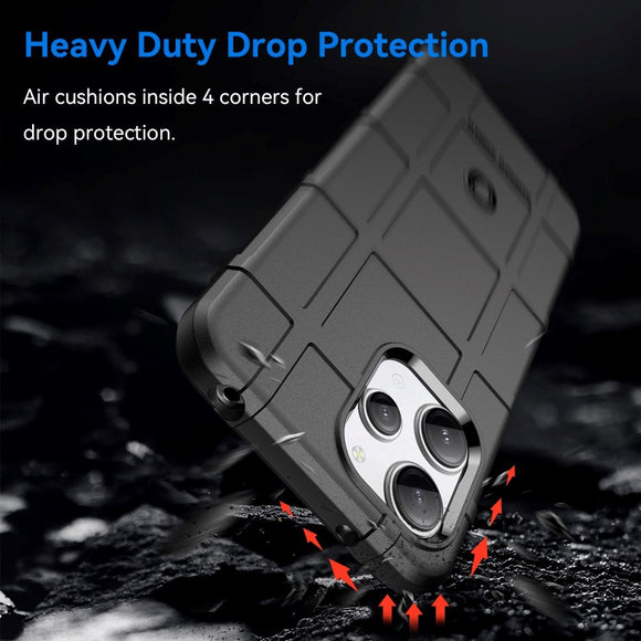 Xiaomi Redmi 12 (4G) / 12 (5G) / Poco M6 Pro (5G) Rugged Shield Series Håndværker Cover - Sort