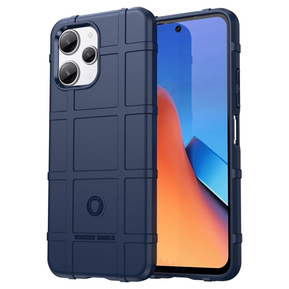 Xiaomi Redmi 12 (4G) / 12 (5G) / Poco M6 Pro (5G) Rugged Shield Series Håndværker Cover - Blå