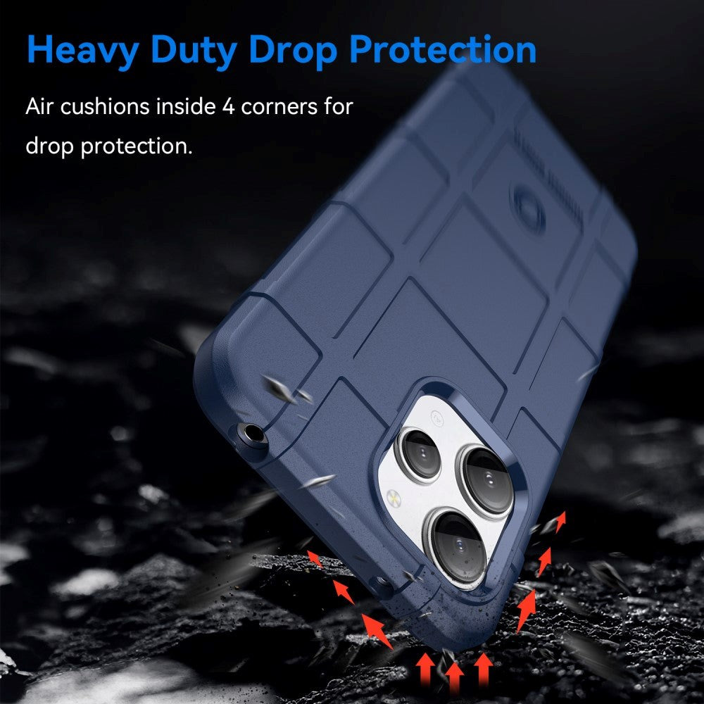 Xiaomi Redmi 12 (4G) / 12 (5G) / Poco M6 Pro (5G) Rugged Shield Series Håndværker Cover - Blå