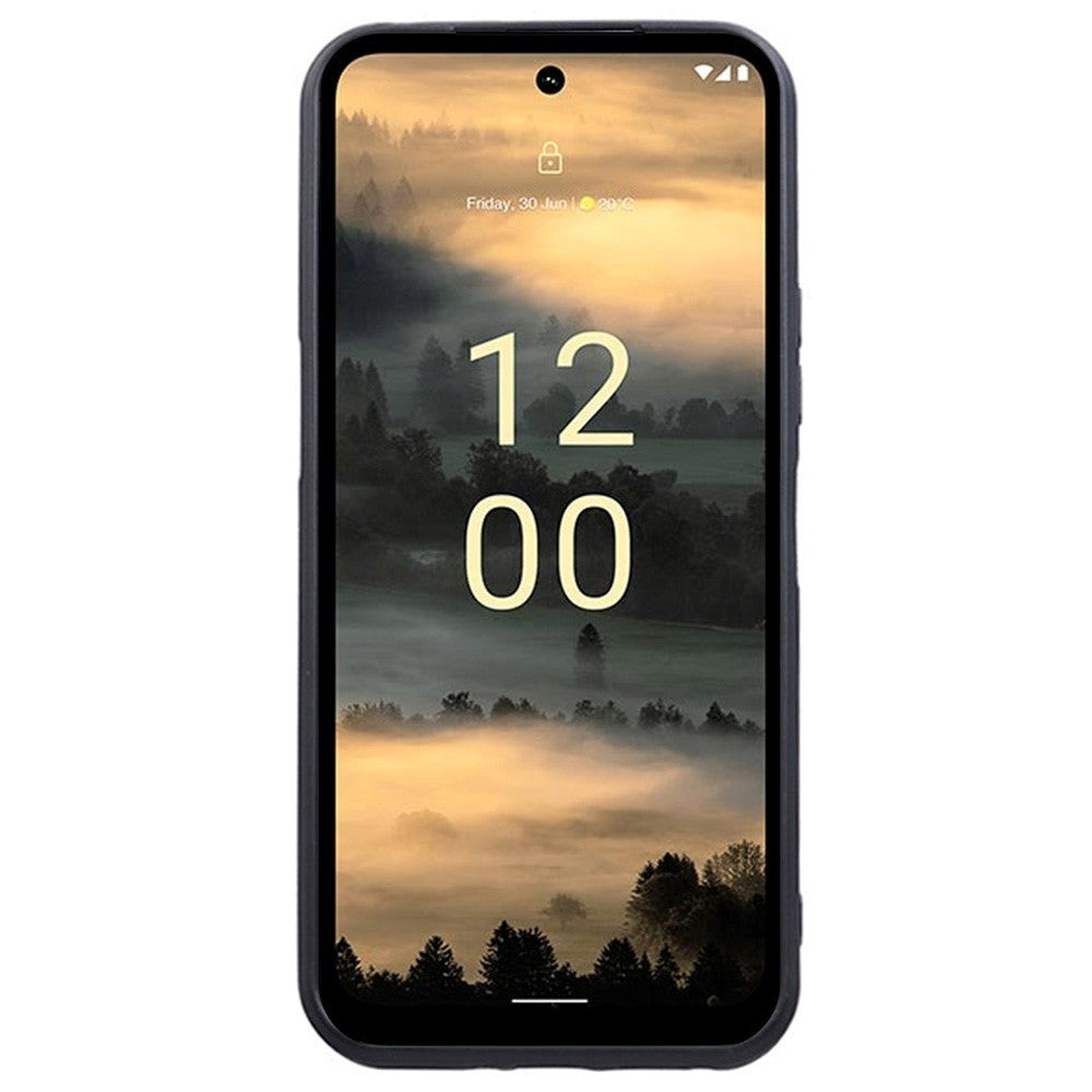 Nokia XR21 Mat Fleksibelt Plastik Cover - Sort