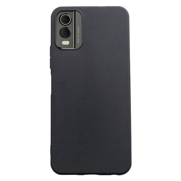 Nokia C32 Mat Fleksibelt Plastik Cover - Sort