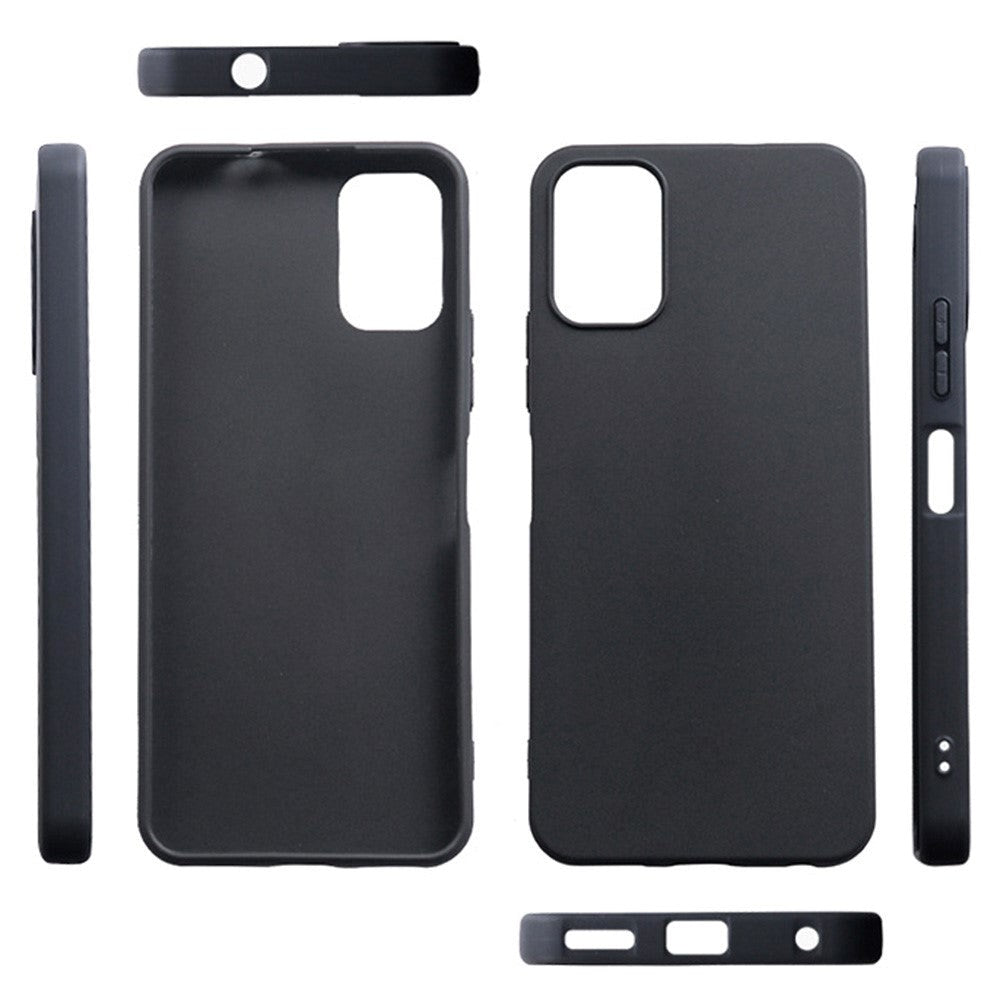 Nokia C32 Mat Fleksibelt Plastik Cover - Sort