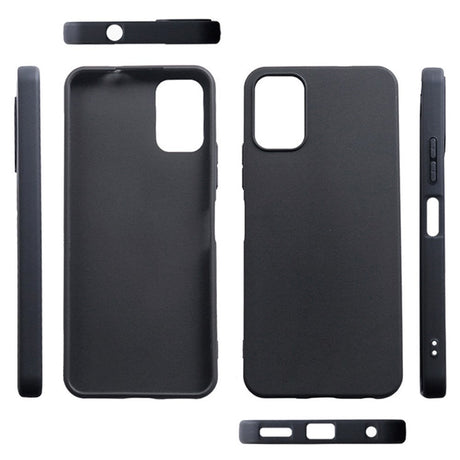 Nokia C32 Mat Fleksibelt Plastik Cover - Sort