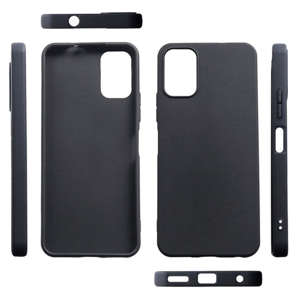 Nokia C32 Mat Fleksibelt Plastik Cover - Sort